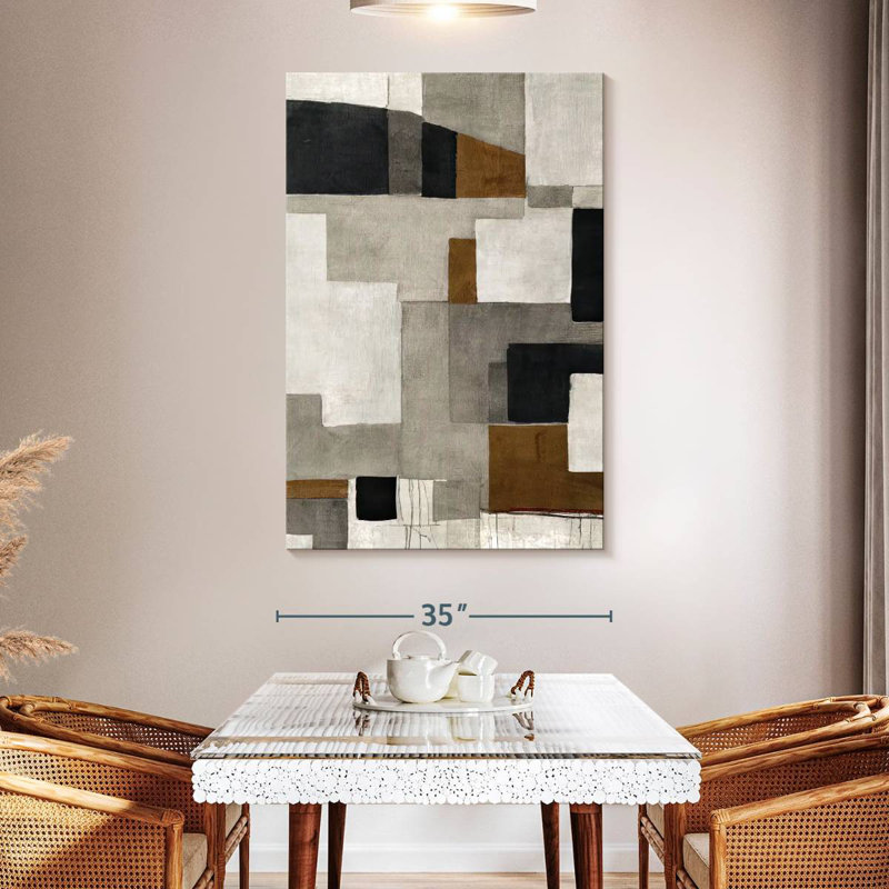 Avery Geometric Blocks I, 51" H x 34" W