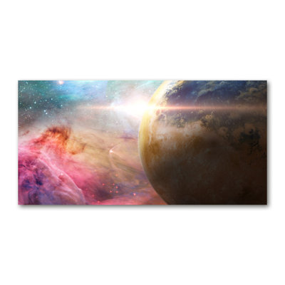 Galaxy 1 Piece Wrapped Canvas Wall Art