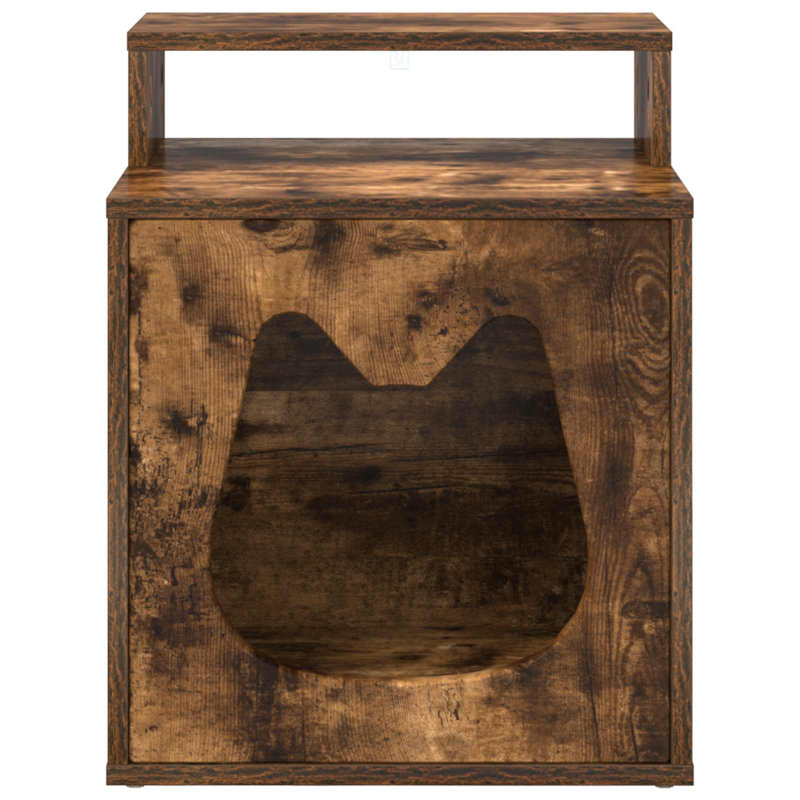 53.5cm H Cat Tree, Smoked Oak