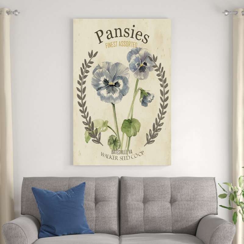 «Vintage Seed Packets III» par Studio W - impression sur toile tendue, H 48 po x l 32 po x P 1,25 po