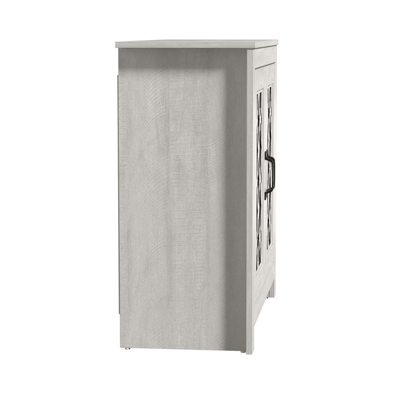 Chessani 12 Pair Shoe Storage Cabinet, Dusty Gray Oak