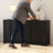 Artisano 4-Door Sideboard with Intricate Linear Accents and Premium Pine Veneer-124206938