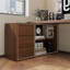 Bureau en coin en coin avec bibliothèque en bois massif en forme de L-1088039689-1088039734