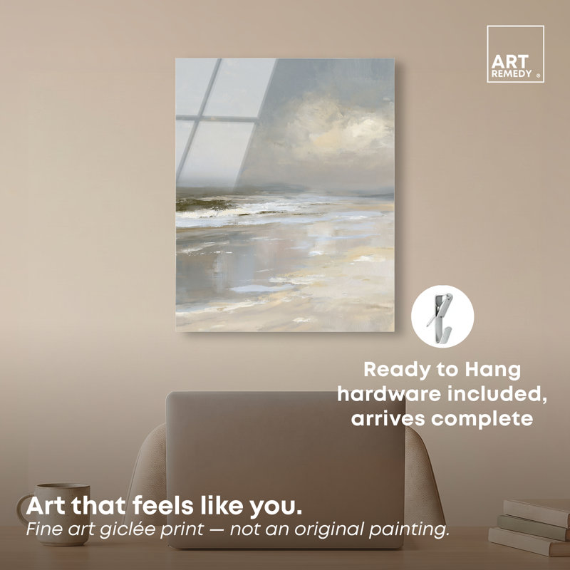 Décoration murale bord de mer Pale Beach I, H 20 po x l 16 po, High Gloss Acrylic Print