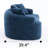 65" Chenille Curved Sofa-79720079