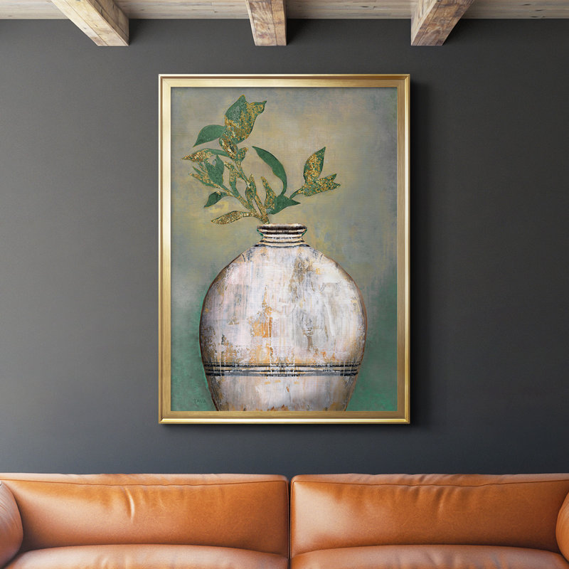 " Global Vessel II " Painting Print, Gold, 42.5" H x 30.5" W x 1" D