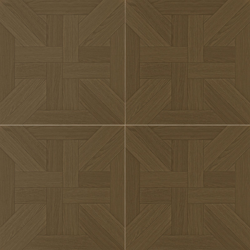 Carreau de porcelaine pour mur et plancher en bois au fini naturel brun 32 po x 32 po CROSS WOOD
