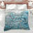 Swirling Blue Abstract Comforter-126342751