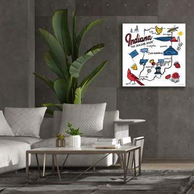 'Indiana' by Farida Zaman Canvas Wall Art, 37" x 37"