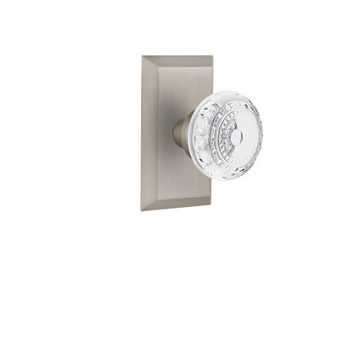 Studio Plate with Crystal Meadows Knob