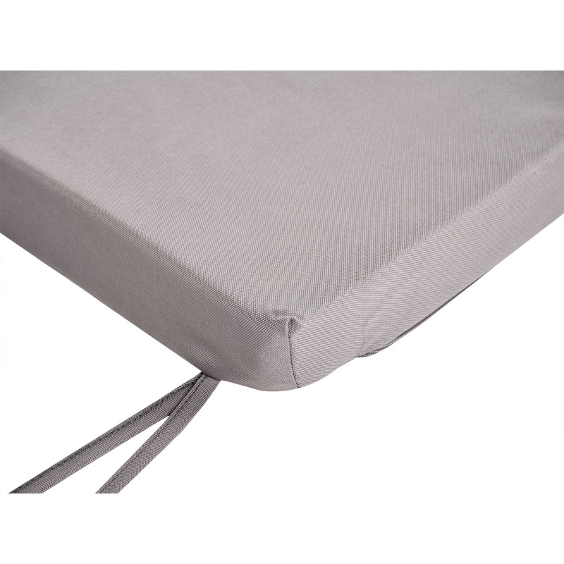 Bench Seat Pad Cushion Lasse 108 x 45 cm Grey