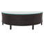 Ensemble de canapés demi-lune 5 pièces en rotin PE-634311449