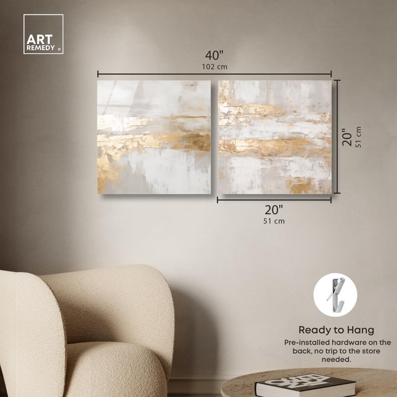 Golden Luxe Room Art , H 20 po x l 40 po