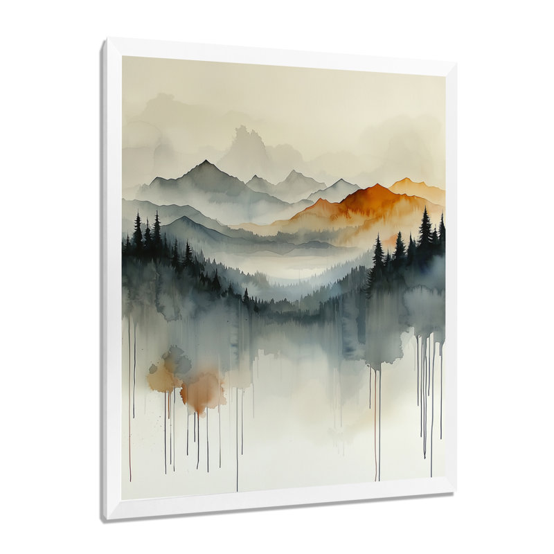 Omolana - paysages, impressions d'art mural, H 32 po x l 24 po, Reproduction encadrée d'une seule photo, Blanc