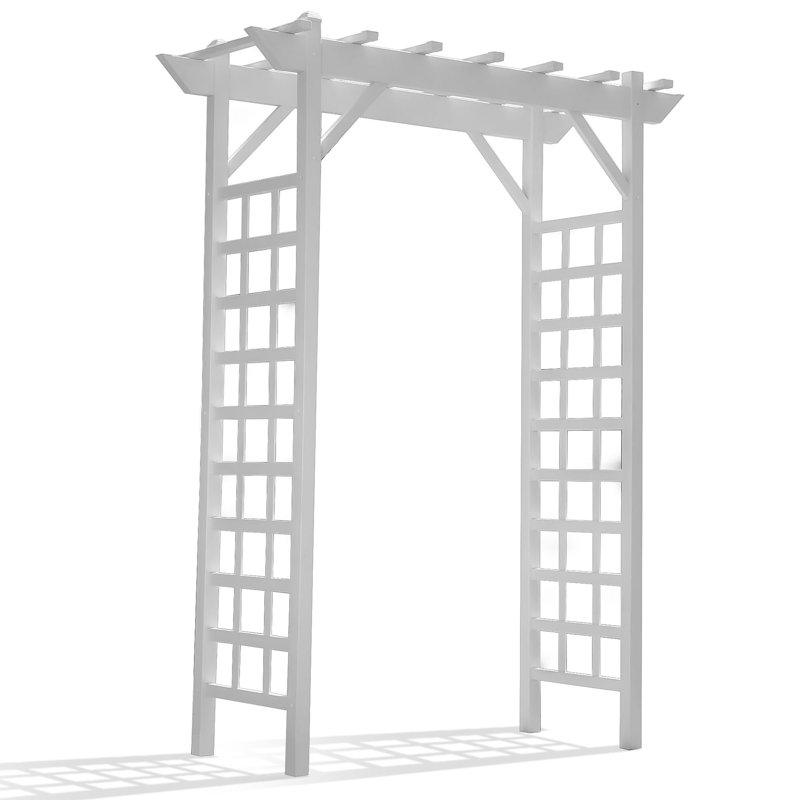 Providence Vinyl Gazebo 64 in. W x 22 in. D, Blanc