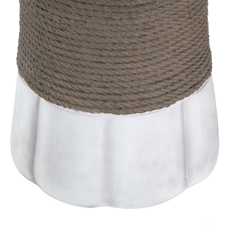 Table d'appoint MGO - table de bout pour l'extérieur, gris clair et brun