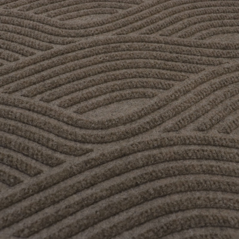 WaterHog® Luxe Waves Non-Slip Indoor Outdoor Doormat, Greige
