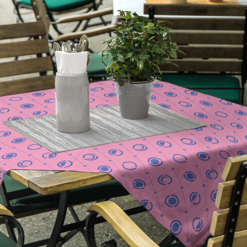 Nappe des phases de lune classiques, Rose / bleu marine