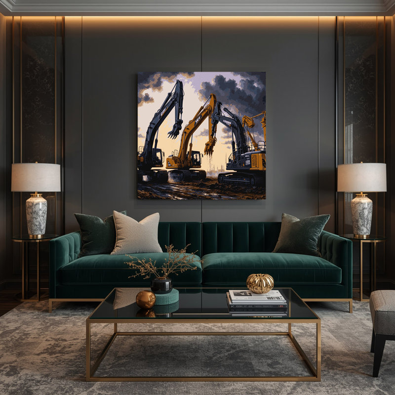 Art de transport sur toile mauve, H 16 po x l 16 po