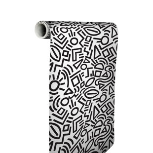 Sage Doodle Abstract Peel & Stick Wallpaper