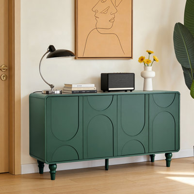59.06" Sideboard Buffet Cabinet With Adjustable Shelves