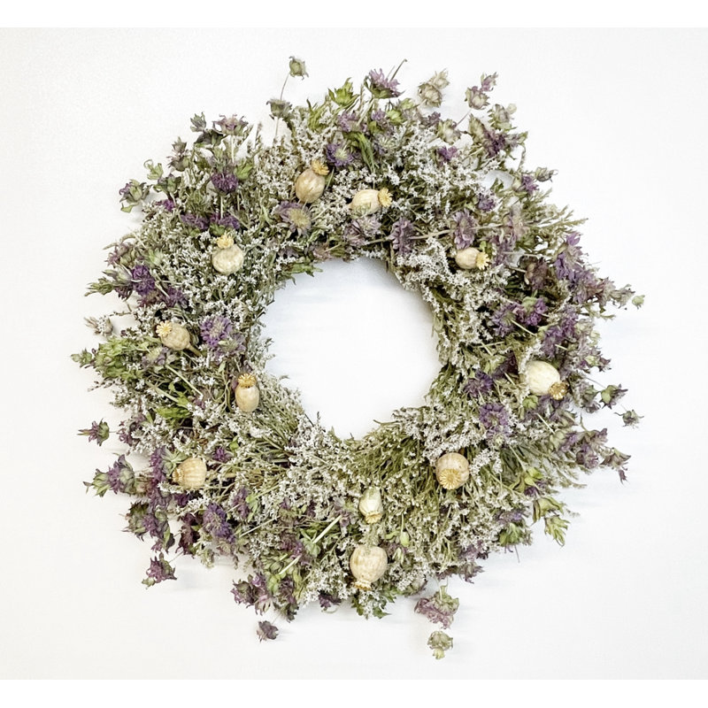 Handcrafted Dried Wreath, 22" H x 22" W x 5" D