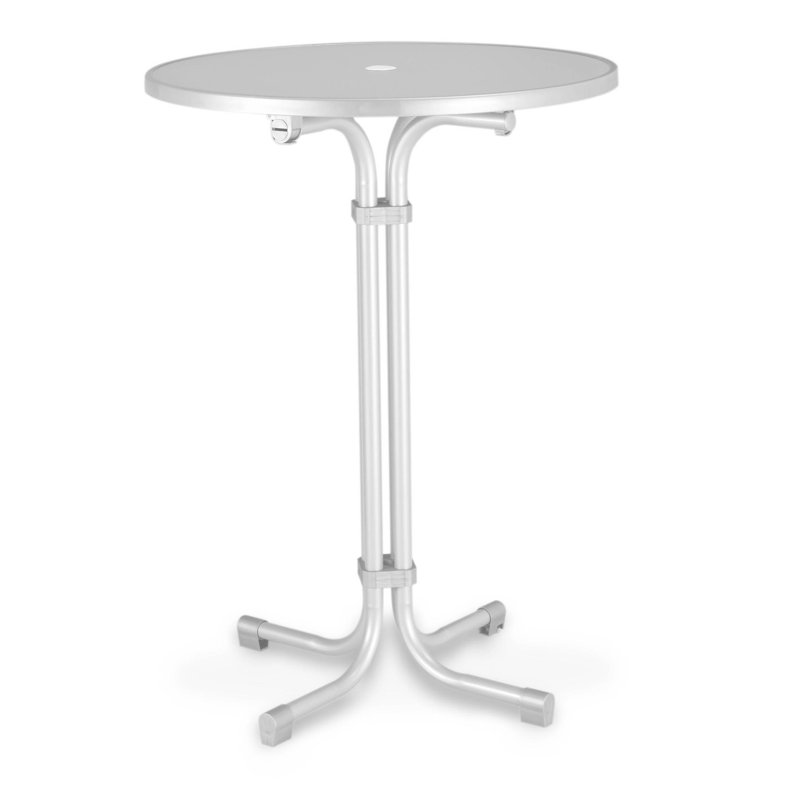 Multiflex Bar Table Round, White, 110cm H x 80cm diameter