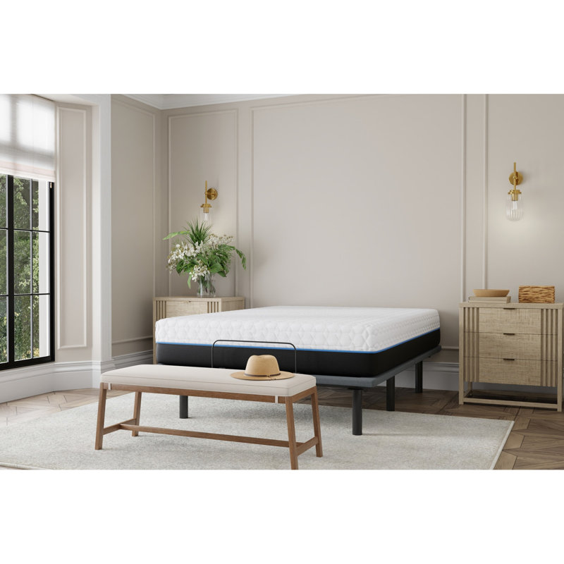 Matelas très grand en cuivre 14 po avec tissu rafraîchissant à changement de phase et matelas en mousse à mémoire de forme
