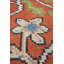 Vintage Worn One-of-a-Kind Rectangle 8'6" X 13'2" 1900s Wool Area Rug Orange
