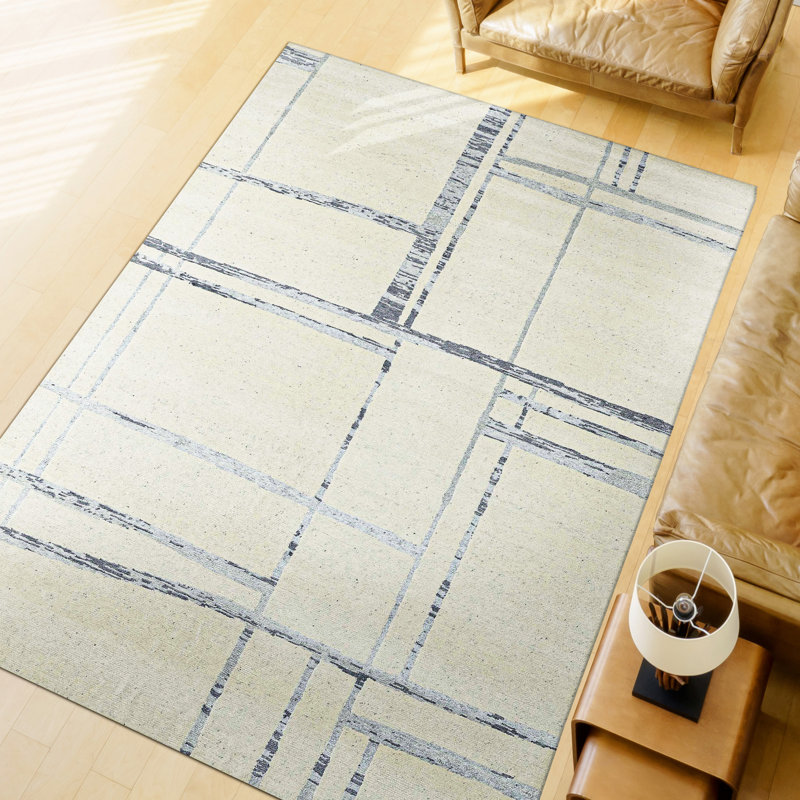 Tapis noué à la main de haute qualité, Rectangle 8 pi x 10 pi