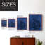 Sapphire Sea Bloom II, reproduction encadrée - bois massif-1579314717-1579314716