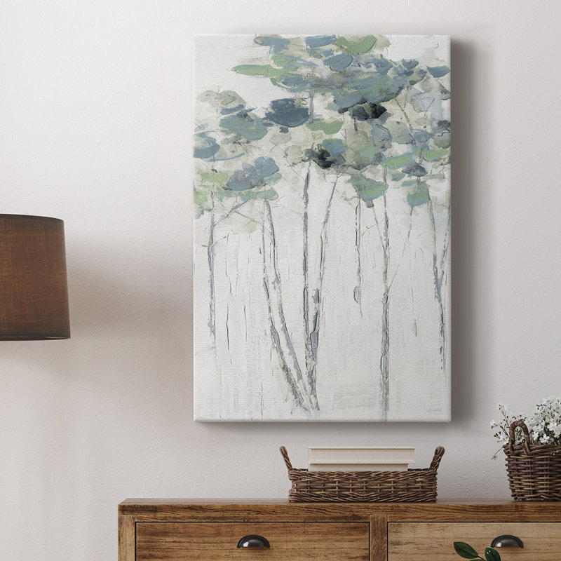 Impasto Tree Line I -Custom Wrapped Gallery Cavas