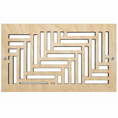 Registres muraux et de plafond Stellar Air 2 x 8 (ouverture de conduit) 4 x 10 taille totale - Élévation