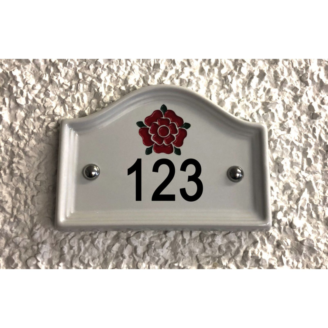 17cm Walsham Flush Mount House Number