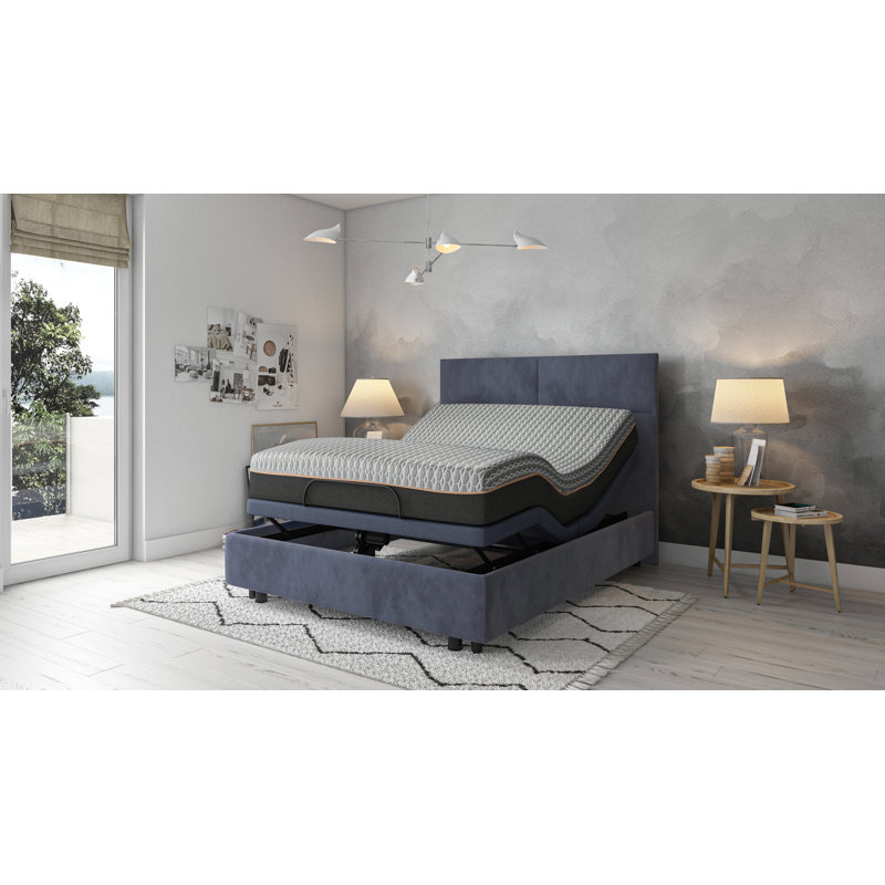 Matelas hybride Copper Lux avec couche de confort à mémoire de forme et système de ressorts, 12", Grand