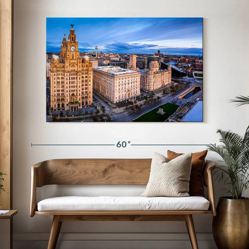 Paysage urbain de Manchester, H 34 po x l 51 po