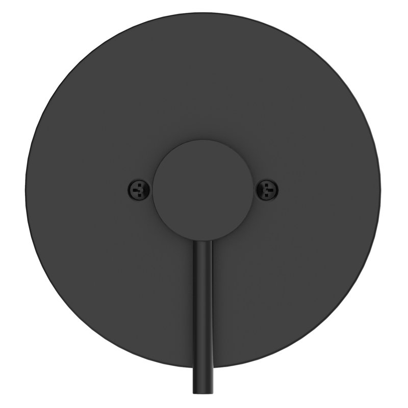 Design House Middleton II Transitional Single-Handle Shower Trim with Escutcheon for Bathroom, Matte Black