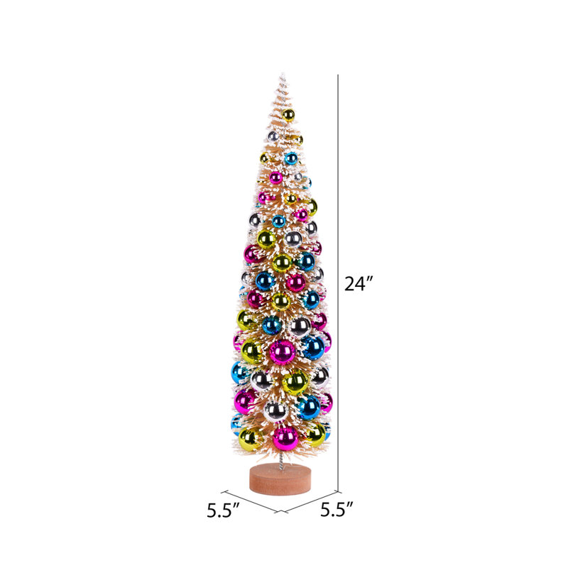 Vickerman Vintage Tabletop Frosted Artificial Chri 2' Pine Christmas Tree
