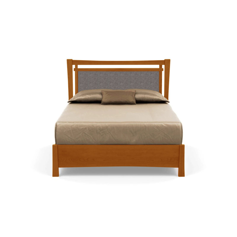 Monterey Upholstered Platform Storage Bed, King, Autumn Cherry, Sterling Fabric