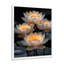 «White Yellow Yellow Reflections Photo I - Lotus», reproduction d'art murale-150731971-150731999