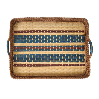 Danish Stripe Tray - Navy