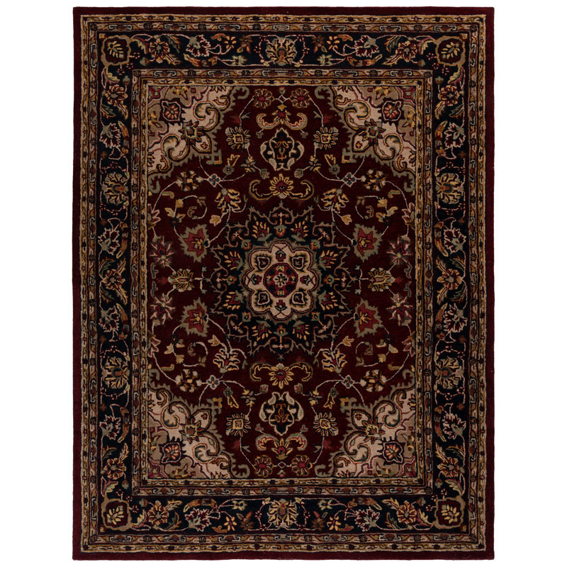 Mcauliffe Hand Tufted Wool Oriental Rug, Rectangle 8' x 10'