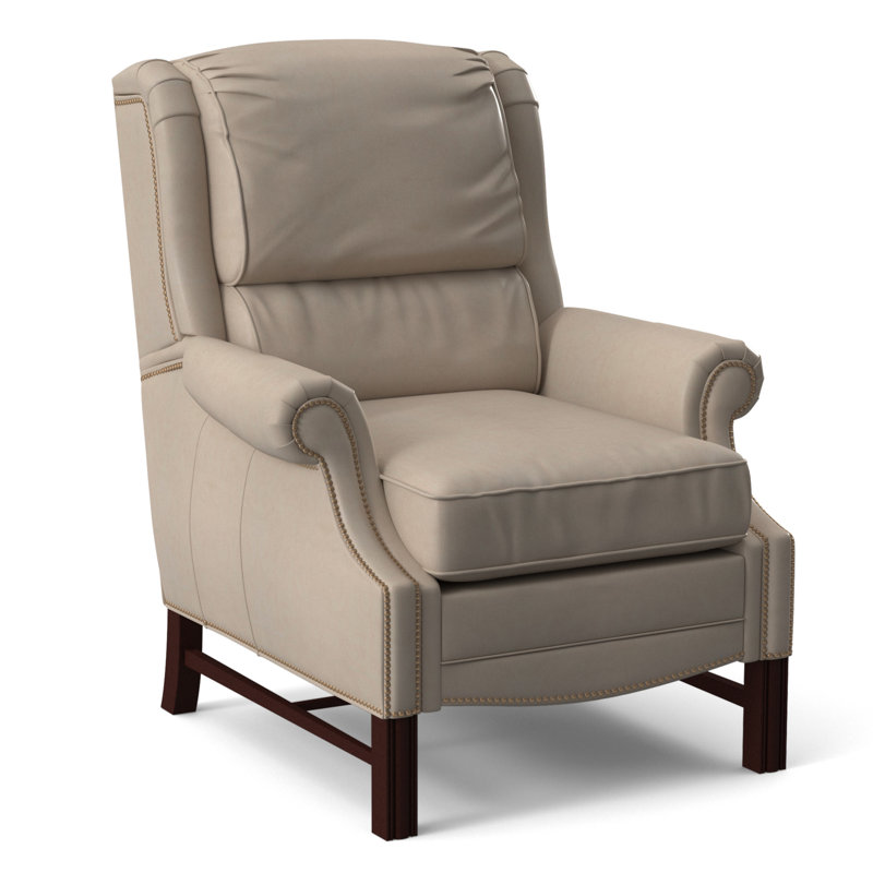 Alta Recliner, #9 Natural, Rio Mineral Genuine Leather, Mahogany