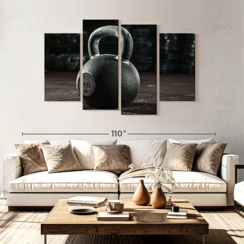 Sireci Heavy Gym Kettlebell, 54" H x 84" W
