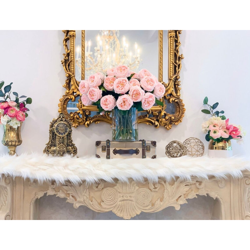 Arrangement d'hortensias dans un vase, Rose