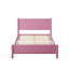 Base de lit plateforme grand en bois avec tête de lit et support en lattes de bois, naturel-1882305725