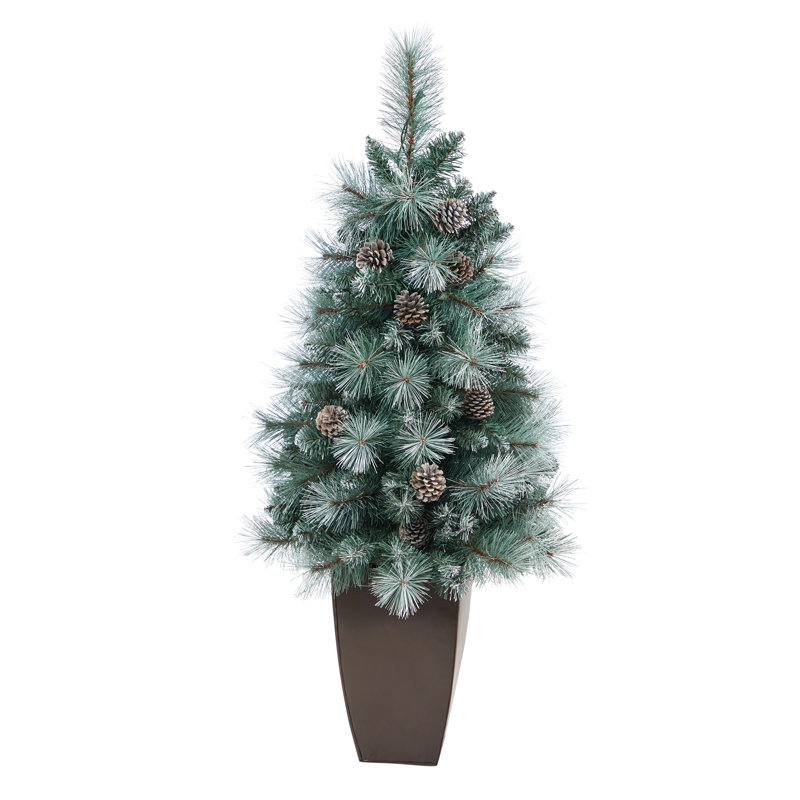 Arbre de Noël artificiel pin vert 3,5 pi avec 50 lumières claires Tip Mountain de la Colombie-Britannique