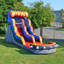 Glissade d'eau gonflable de qualité commerciale avec piscine JumpOrange 15 pi avec ventilateur (avec ventilateur)