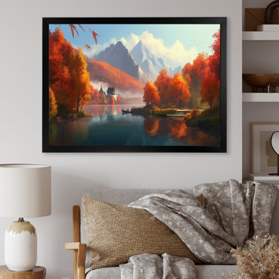 Feuillage d'automne dans les montagnes sur toile