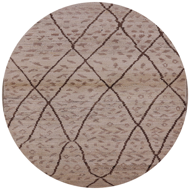 Tapis brun Wolfforth, Rond 5 pi